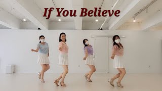 If You Believe Linedance/Easy Intermediate #크리스탈라인댄스 #민라인댄스코리아   #대구2지부  #라인댄스권수정