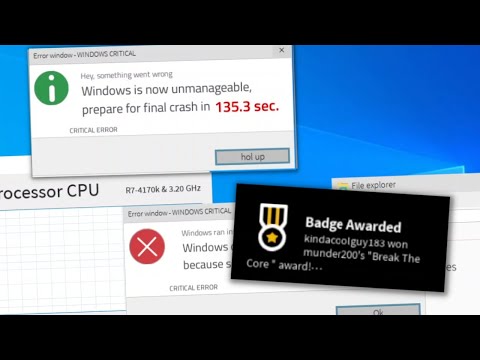How to get the "Break The Core" Badge in ROBLOX Windows 10 OS!