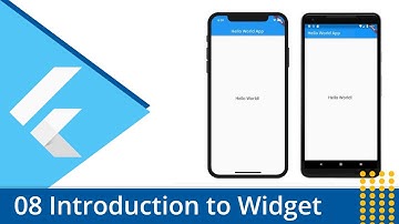 Flutter Tutorial - 08 Introduction to Widgets