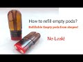 How to refill empty pods  refillable pods from shopee mura pero sulit