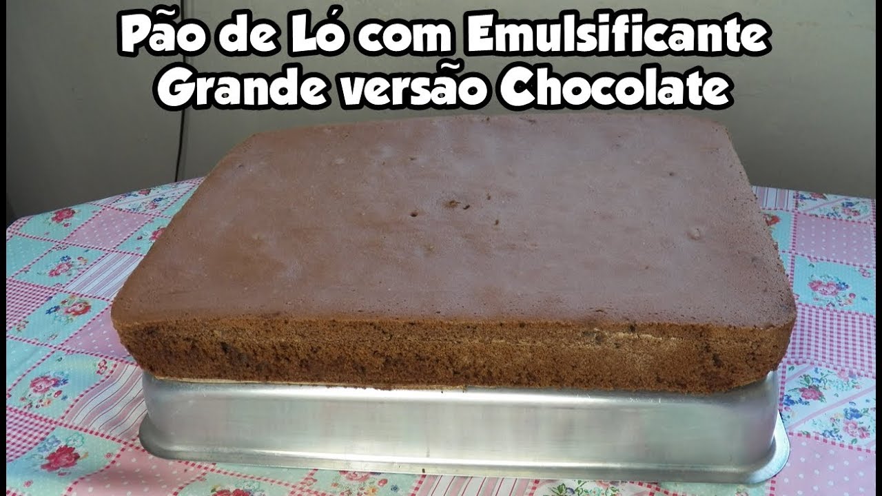 Pao De Lo Com Emulsificante De Chocolate Bolo Ate 6kg Bru Na Cozinha Youtube