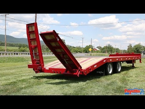Tag Trailer Ramps LoneStar Tag Trailers - Hydraulic Ramps Option - YouTube