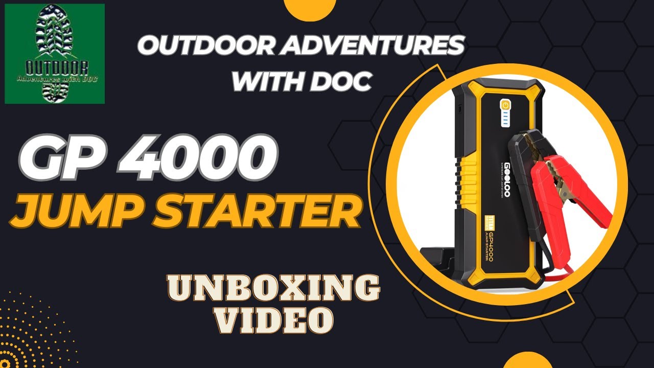 Unboxing of the GOOLOO GP4000 Jump Starter 4000A Peak Car Starter 