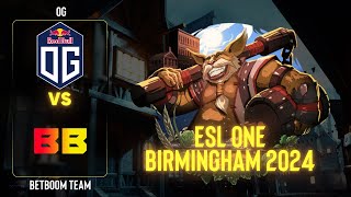 OG проти BetBoom Team | Гра 1 | ESL One Birmingham 2024 - Playoffs