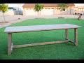 How To Build An Outdoor Farmhouse Table