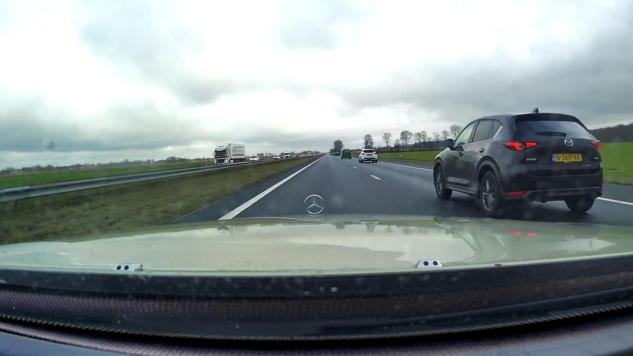 w126 life . asmr dash cam ride (motorway)