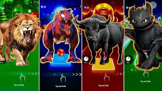 🦁 The Lion King vs T-Rex Spider Man vs The African Buffalo vs Your Dragon | Coffin Dance 🪩