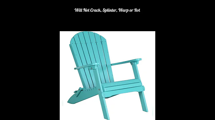LuxCraft Folding Recycled Plastic Adirondack Chair