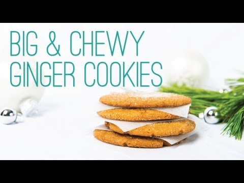 Big Chewy Ginger Cookies - The Hot Plate