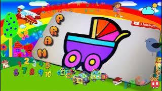 Five Little Monkeys Jumping on the Bed | Nursery Rhymes| CINCO BEBEZINHOS PULANDO NA CAMA | Draw #73