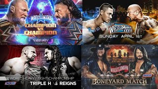 Every Wrestlemania Main event Match Card (2010 - 2022)