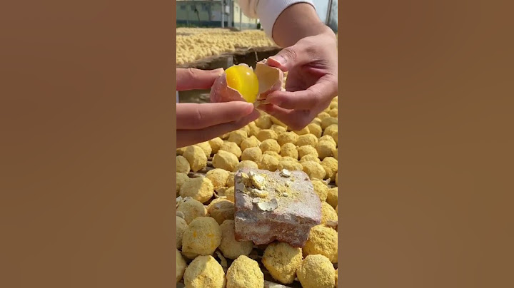 Quy trình làm trứng bắc thảo