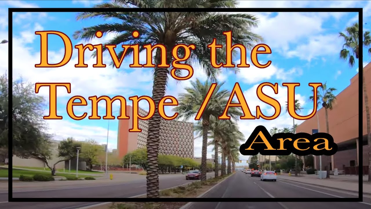 4k Drive around the ASU Downtown Tempe area