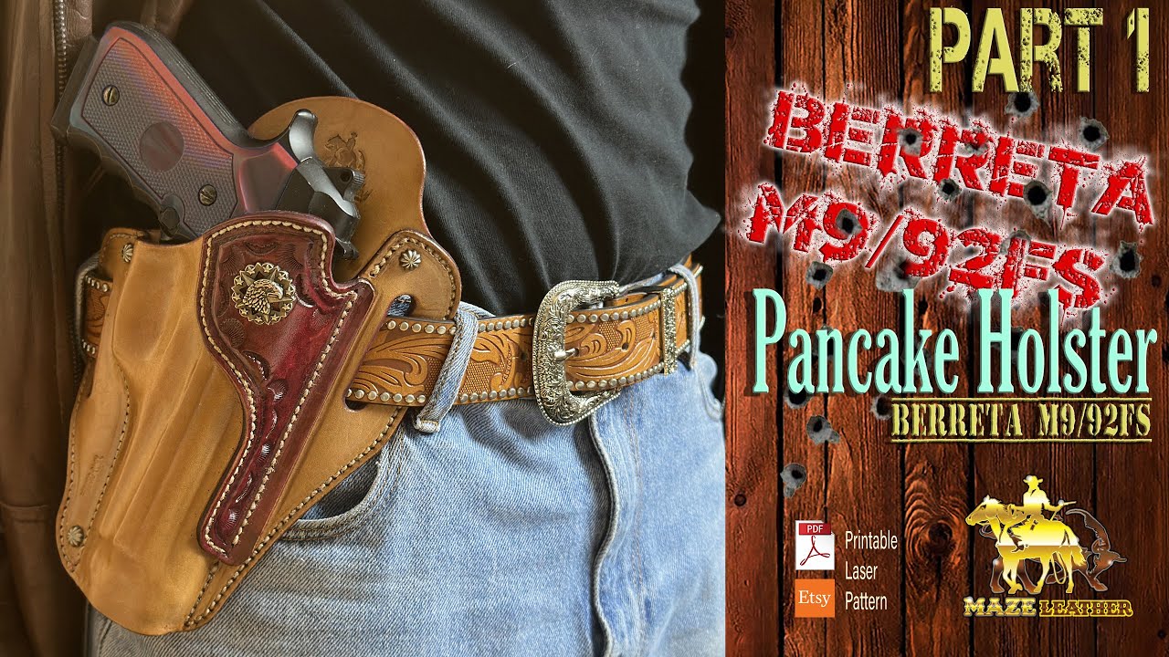 Pancake Holster for Beretta M9 / 92FS - Part 1 - YouTube pancake-holster-for-beretta-m9-92fs-part-1-youtube