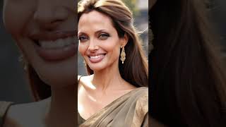 Angelina jolie looking gorgeous in saree viralvideo beautiful angelinajolie fashion saree