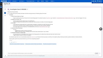 Sophos AI Assistant: Explore Inter-Process Activity