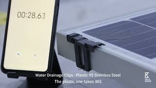 #Test #Solar  #PV Water Drainage Clip Plastic VS Stainless