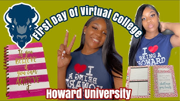 First Day Of Virtual College | Come To Class With Me! | Howard University | Zakia Tookes