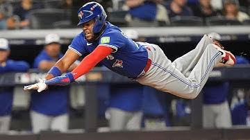Vladimir Guerrero Jr. DIVES head-first into home plate as the Blue Jays rally AGAIN! (Full inning)