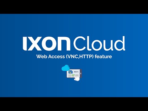 Remote HMI control and Web server access of IP-Camera and PLC controls over VPN via VNC – IXON Cloud