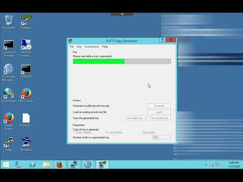 PuttyGen generating putty