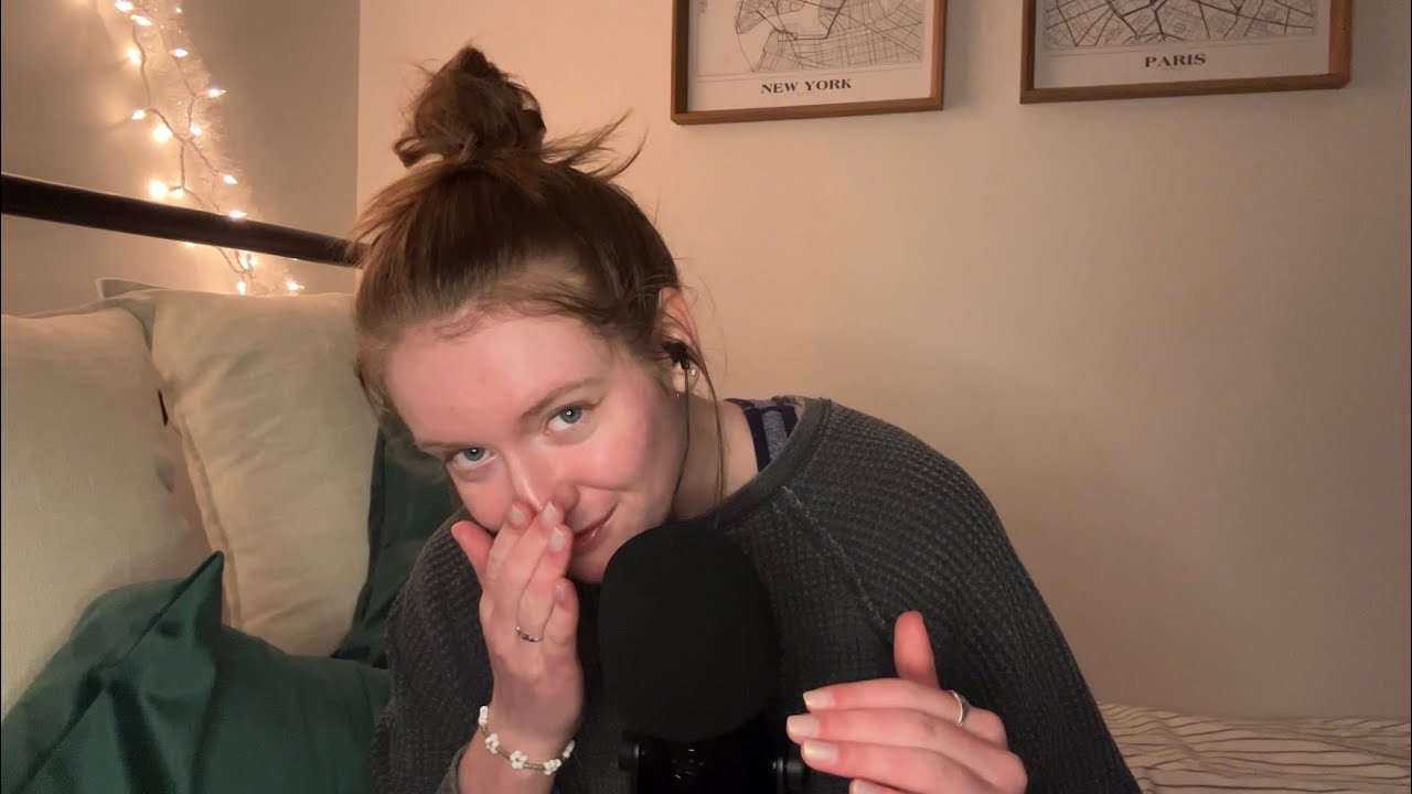 ASMR | Clicky, Ear to Ear Whisper Ramble (my first ASMR video!) 🥹