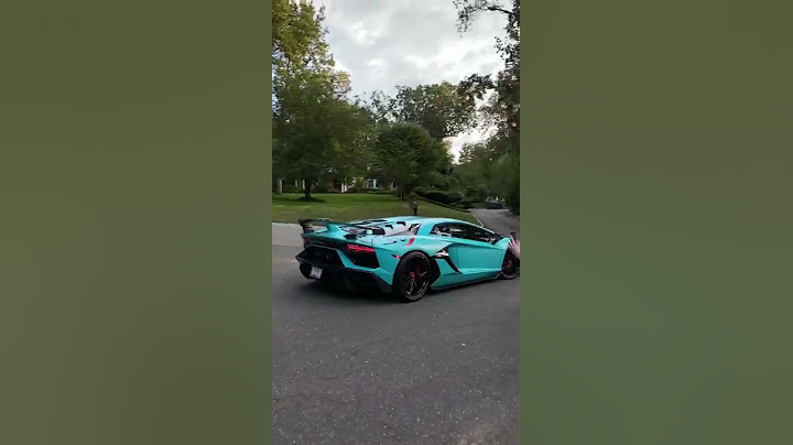 Lamborghini Aventador SVJ Flyby *Blu Glauco*