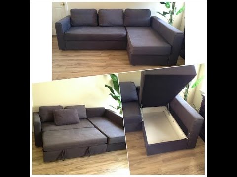 IKEA FRIHETEN SOFA BED SECTIONAL WITH STORAGE - YouTube