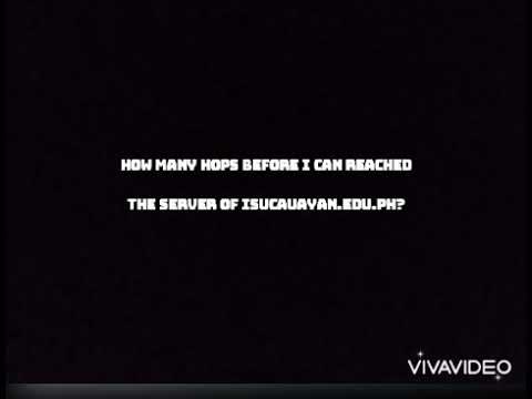 HOW MANY HOPS BEFORE I CAN REACHED THE SERVER OF ISUCAUAYAN.EDU.PH? | Jose, Maridie Joy