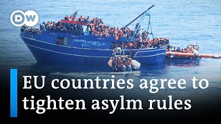 EU countries agree on plan for stricter asylum reforms | DW News