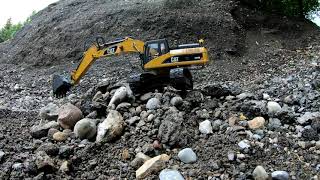 CAT 336D RC.. Erster Einsatz im Steinbruch