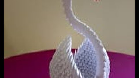 3D Origami Swan Tutorial Step By Step || DIY Paper Craft Swan