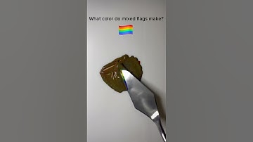 What color do mixed flags make?(Part 5) #colors #mix #asmr #relaxing