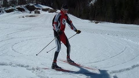 Improve your snowplow turns on cross country skis