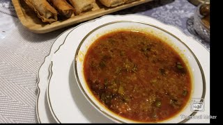 شربة فريك سلطانة المائده الرمضانية  طبق جزائري تقليدي  chorba frik soupe algérienne