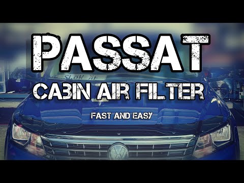 Volkswagen Passat how to – cabin air filter replacement 2012-2019 #howto #diy #vw