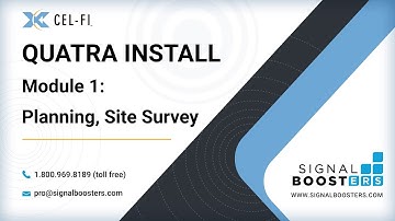 Cel-Fi Quatra System Install Module 1 | Signal Boosters
