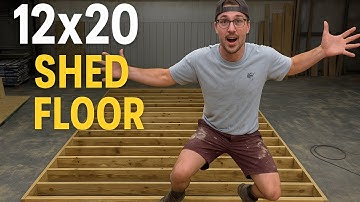 How to build a 12x20 shed floor. 