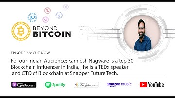 Beyond Bitcoin Ep 58 -For our Indian Audience; Kamlesh Nagware is a top 30 Blockchain Influencer..