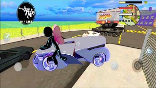 Neon Iron Stickman Rope Hero City Gangstar Mafia screenshot 4