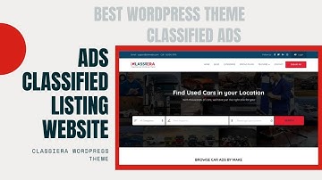 Website voor advertenties | Thema voor bedrijfsadvertenties | Classiera WordPress-thema