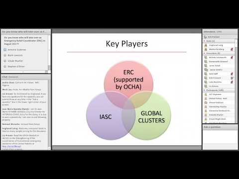 Humanitarian Coordination: The IASC and the global humanitarian coordination architecture