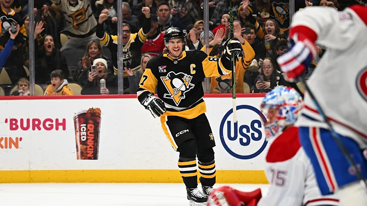 HISTORIC: Sidney Crosby passes Mario Lemieux for most points in Penguins history!