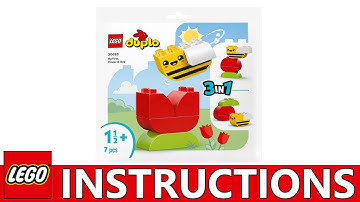 How to build LEGO DUPLO 30686 - First Flower & Bee (Step-by-Step Tutorial)