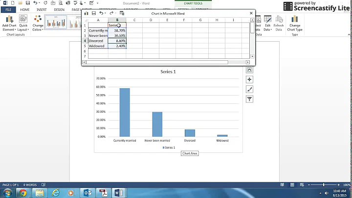 AP Statistics - Creating Bar/Pie Charts in Word