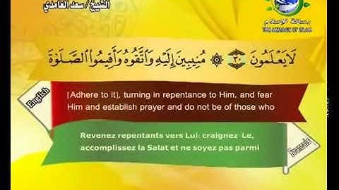 سورة الروم بصوت سعد الغامدي Surat Ar-Rum by Saad Al-Ghamdy