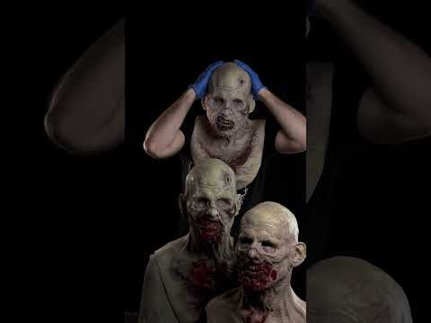 How to put on your silicone zombie mask.