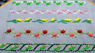 5 Inspirational Hand Embroidery for Hemline,Borderline designs,Secrets of Embroidery-44, #StayHome