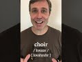 Can you correctly pronounce these 3 words? (mischievous, choir, veterinarian)