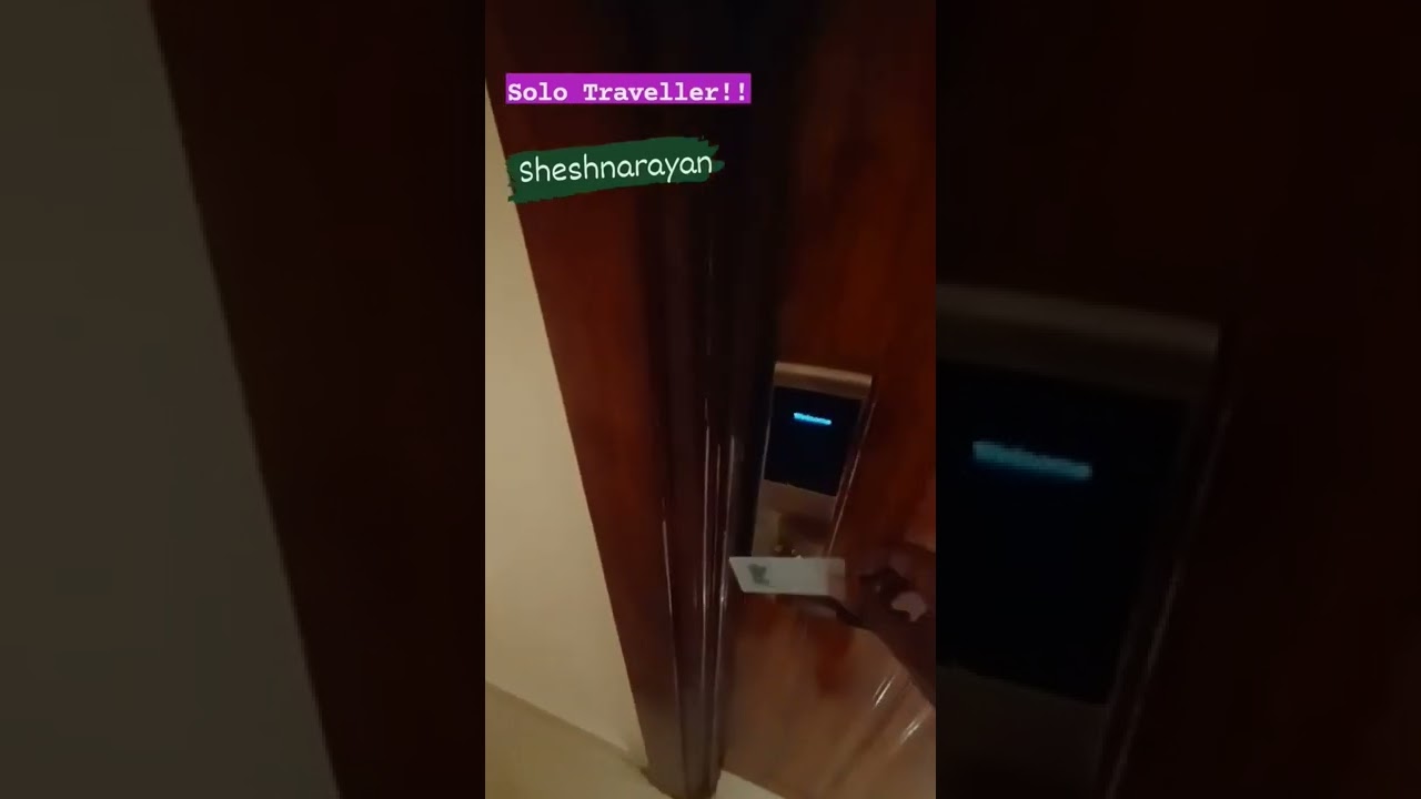 3 star royal hotel door lock with key card open style !!